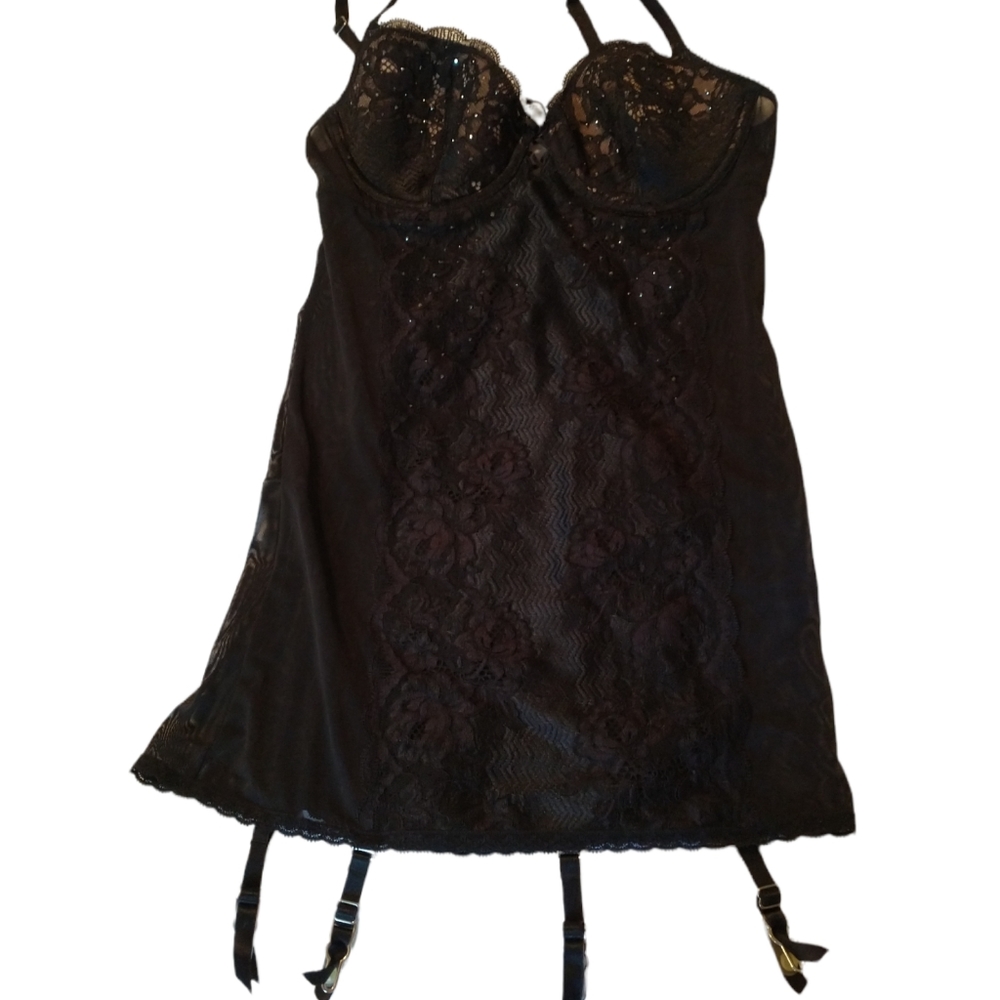 Victoria Secret Garter Rhinestones 34B